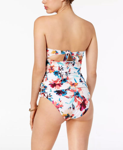 Bar III Floral-Print Bandeau Top