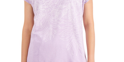 Jm Collection Embroidered Top, Size Small