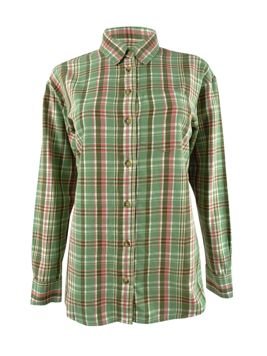 Lauren Ralph Lauren Plaid Cotton Twill Shirt, Size Large