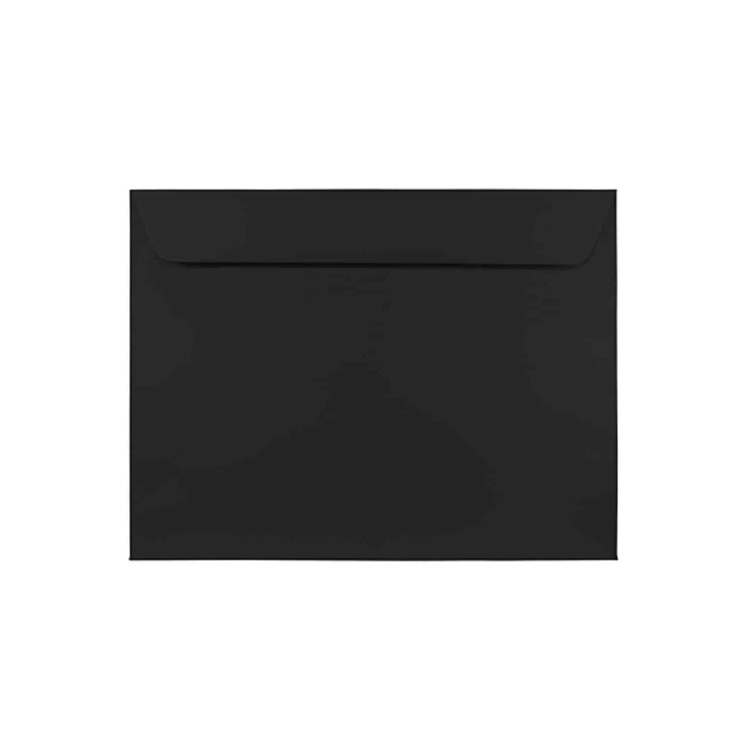 JAM Paper 9 x 12 Booklet Envelopes Black 25/Pack