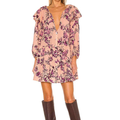 Free People Womens Sunbaked Swing Dress, Small