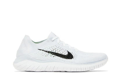 Nike Free RN Flyknit 2018 Running Shoes - White/Platinum