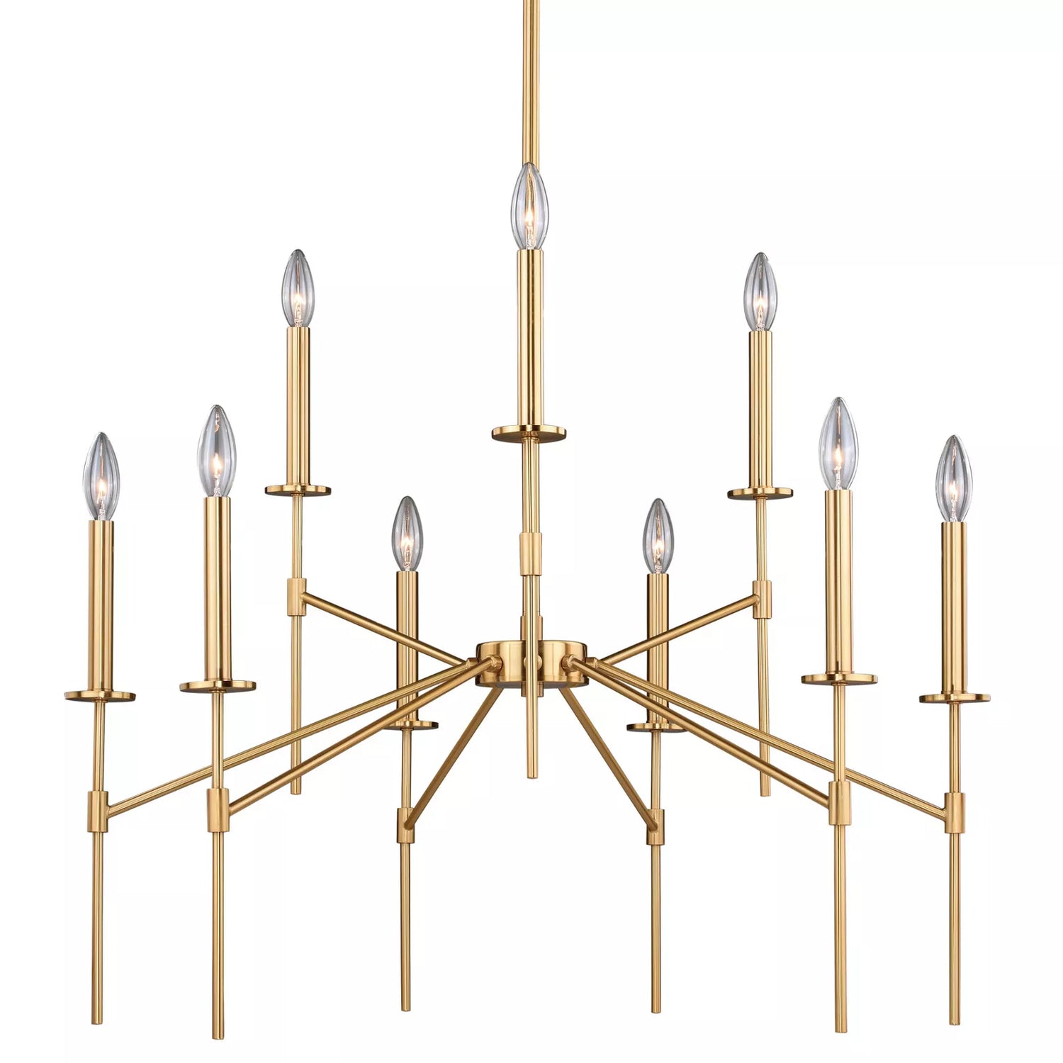 VAXCEL H0180 Kedzie 9L Chandelier Brass