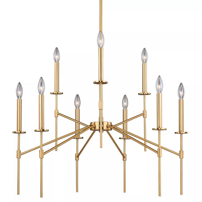 VAXCEL H0180 Kedzie 9L Chandelier Brass