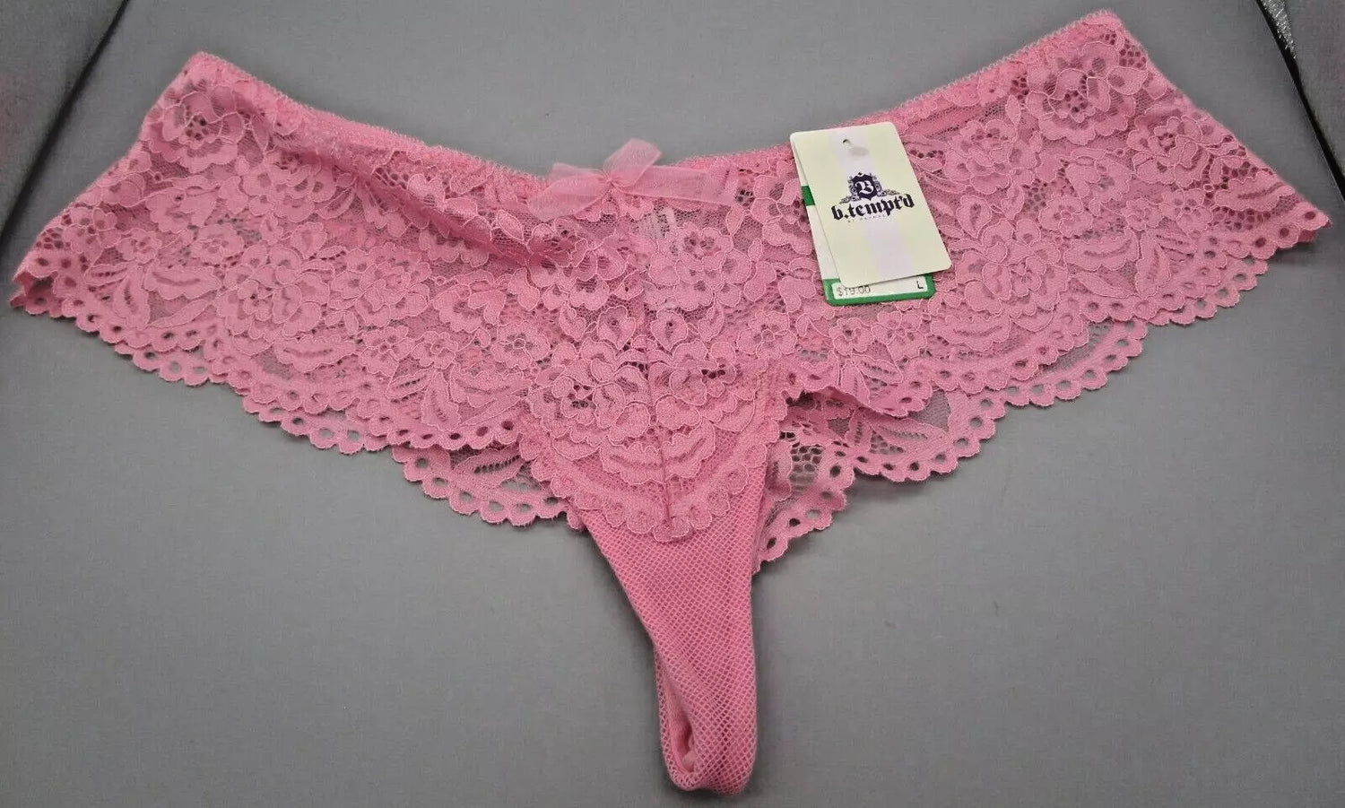 B.temptd by Wacoal Womens Ciao Bella Tanga - 945144, Pink, Large