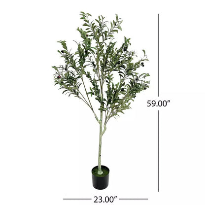 Noble House Tigue 5ft Artificial Olive Tree