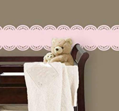 WallPops! Stripe Wall Decals in GiGi Pink Peel and Stick