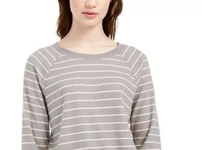 Ultra Flirt Juniors Striped Drawstring-Hem Top