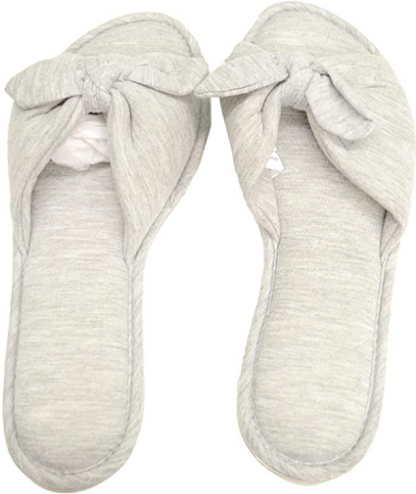Charter Club Womens Open-Toe Knot Slippers