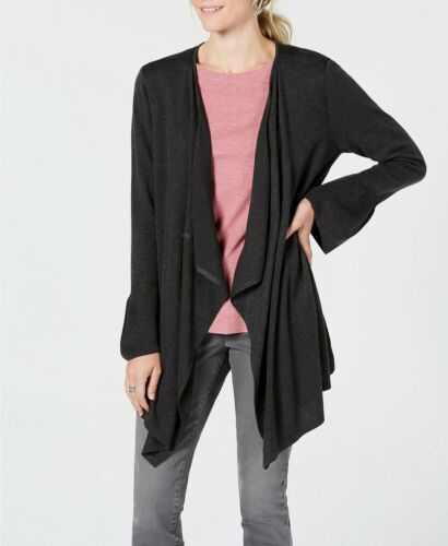 Style &amp; Co Petite Ruffle Sleeve Open Front Cardigan