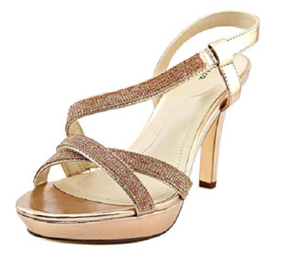 Style &amp; Co. Sandrah Women Bronze Platform Sandal, Size 9