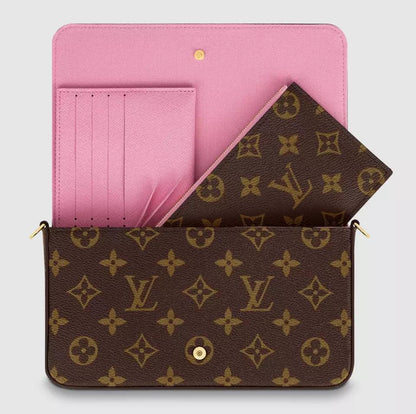 LOUIS VUITTON Monogram Canvas Felicie Pochette Vivienne 2022