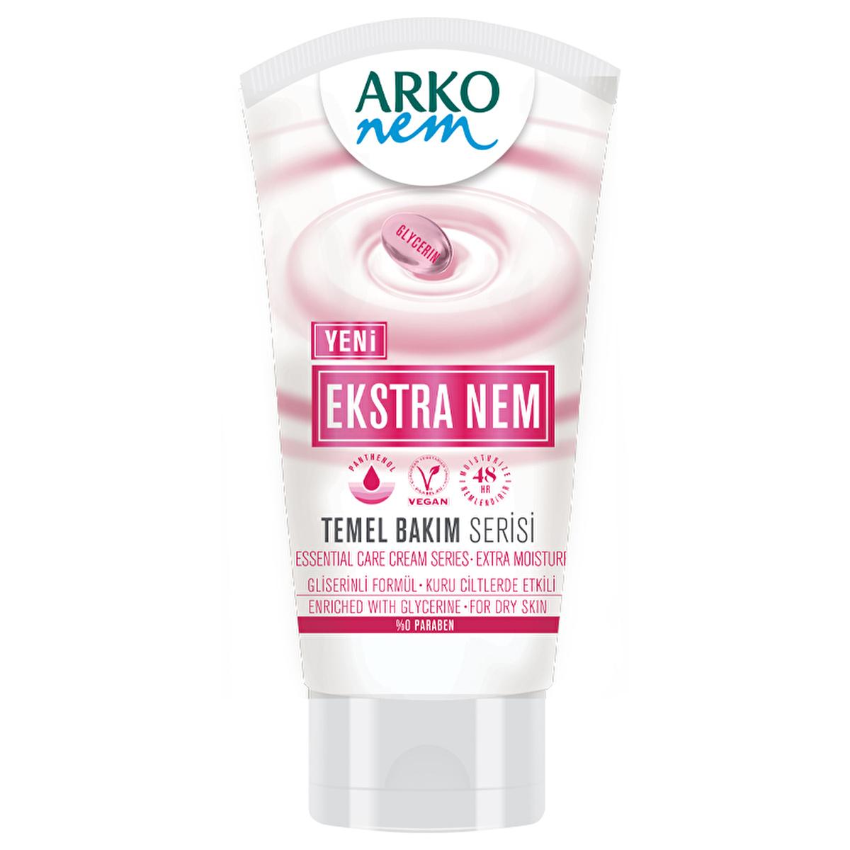 Arko Nem Ekstra Vegan Moisturizer for Dry Skin - 2.03 fl oz, Cruelty-Free &amp; Paraben-Free Skincare