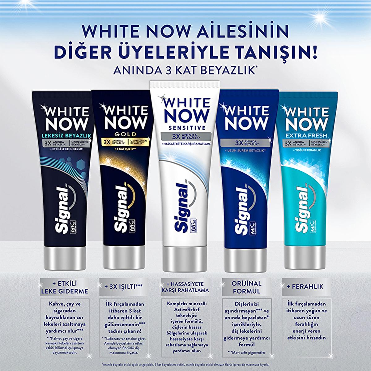 Signal White Now Sensitive Toothpaste for Sensitive Teeth - Instant Whitening &amp; Sensitivity Relief - 2.54 fl oz