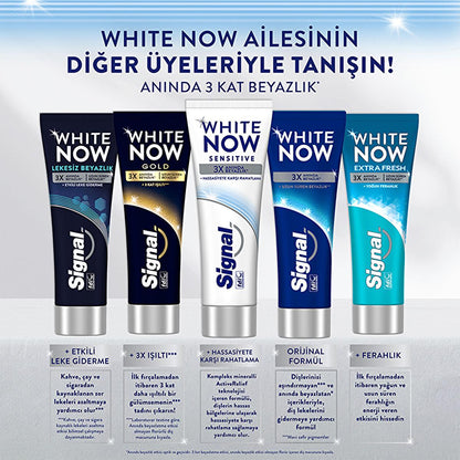 Signal White Now Sensitive Toothpaste for Sensitive Teeth - Instant Whitening &amp; Sensitivity Relief - 2.54 fl oz