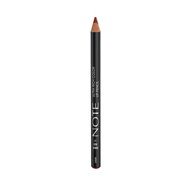 Note Ultra Rich Color Lip Liner - Brick Red, Enhances Lip Appearance &amp; Long-Lasting Lipstick