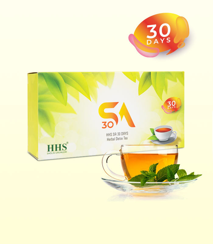 HHS SA30 Herbal Tea + Olor Herbal Diet Capsules | Daily Wellness Set | Energy &amp; Balance