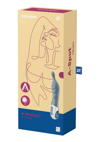 Satisfyer A-Mazing 2 Rechargeable Grey Silicone A-Spot Vibrator