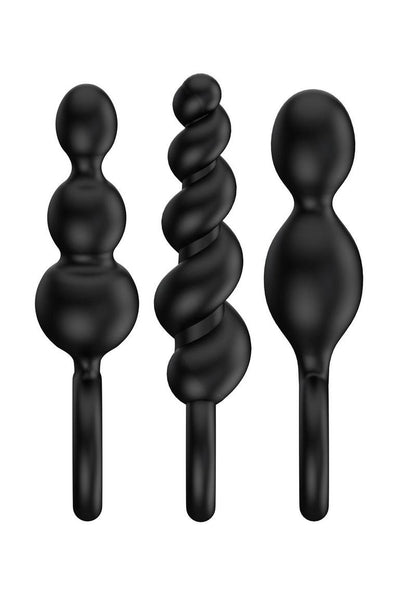 Satisfyer Booty Call Silicone Textured Anal Plugs - Set of 3