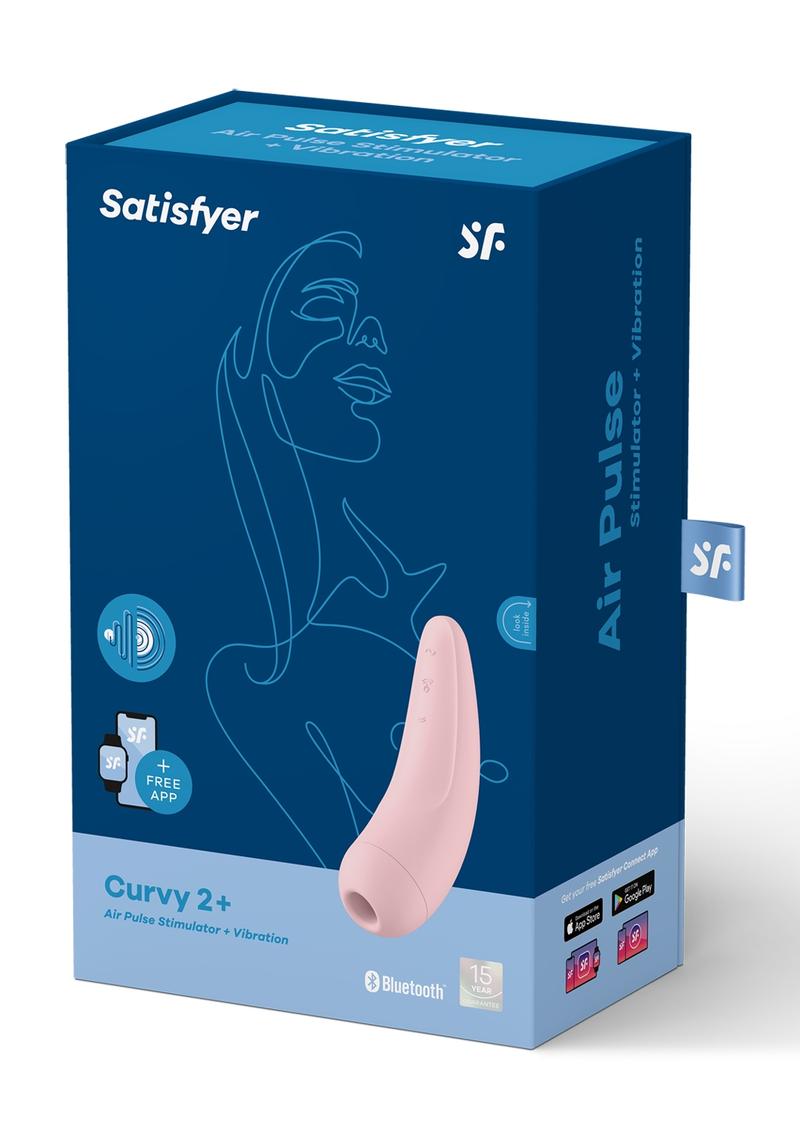 Satisfyer Curvy 2+ Air Pulse Stimulator Rechargeable Clitoral Vibrator