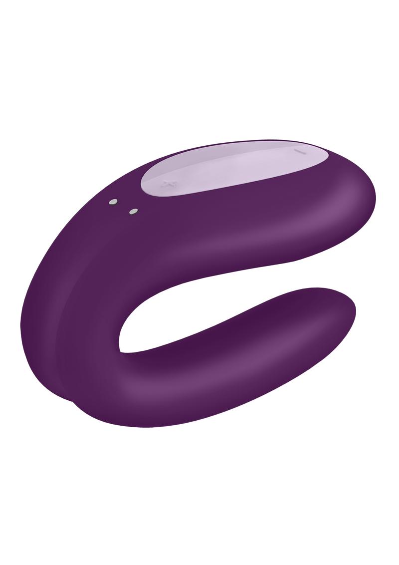 Satisfyer Double Joy Rechargeable Silicone Bluetooth Partner Vibrator