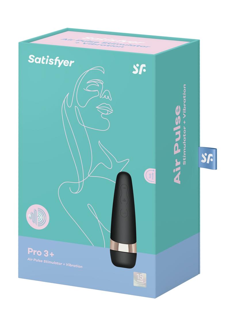 Satisfyer Pro 3+ Air Pulse Stimulator &amp; Vibrator