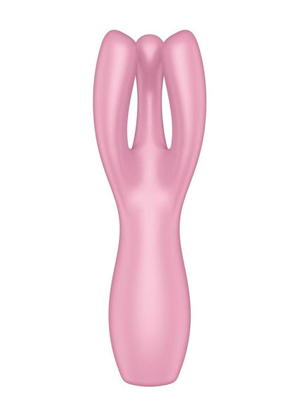 Satisfyer Threesome Rechargeable Silicone Vibrator with Dual Stimulation