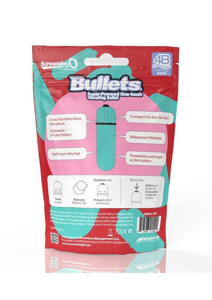 Screaming O 4B Super-Powered One-Touch Vibrating Bullet