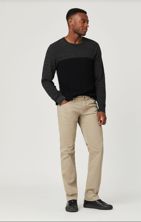 Zach Beige Twill - Straight Leg