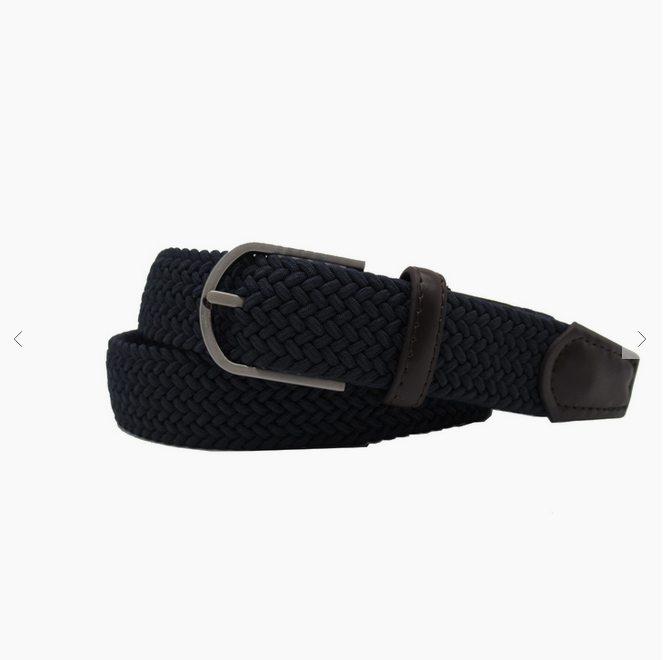 Gideon Stretch 3.5 CM Belt Navy
