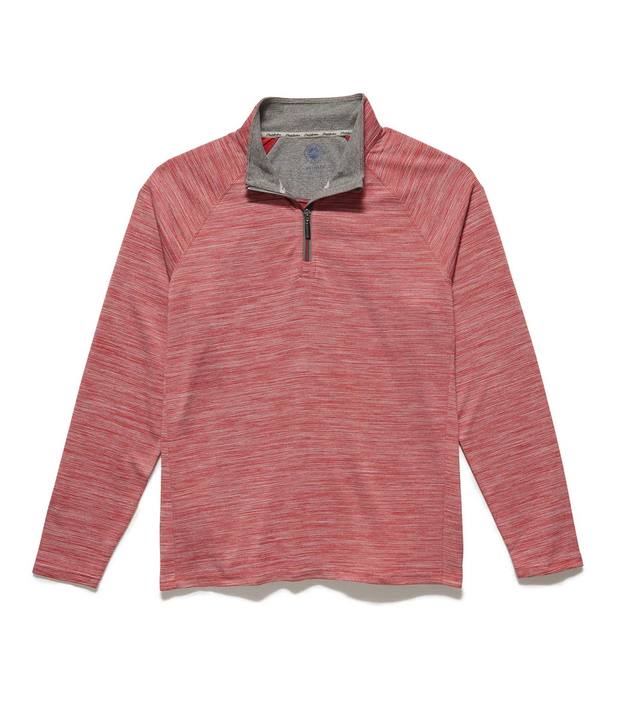 Fresno 1/4 Zip Performance Pullover - Faded Red