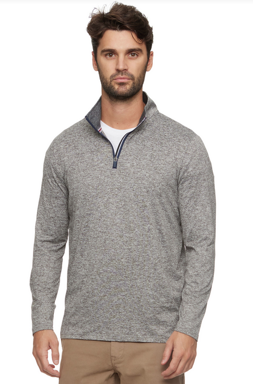 Lightweight Performance 1/4 Zip - Grey Heather