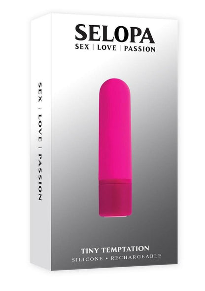 Selopa Tiny Temptation Rechargeable Silicone Bullet Vibrator - Pink