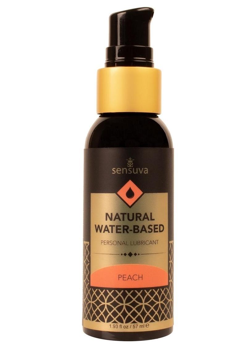 Sensuva Natural Water Based Peach Flavored Personal Lubricant