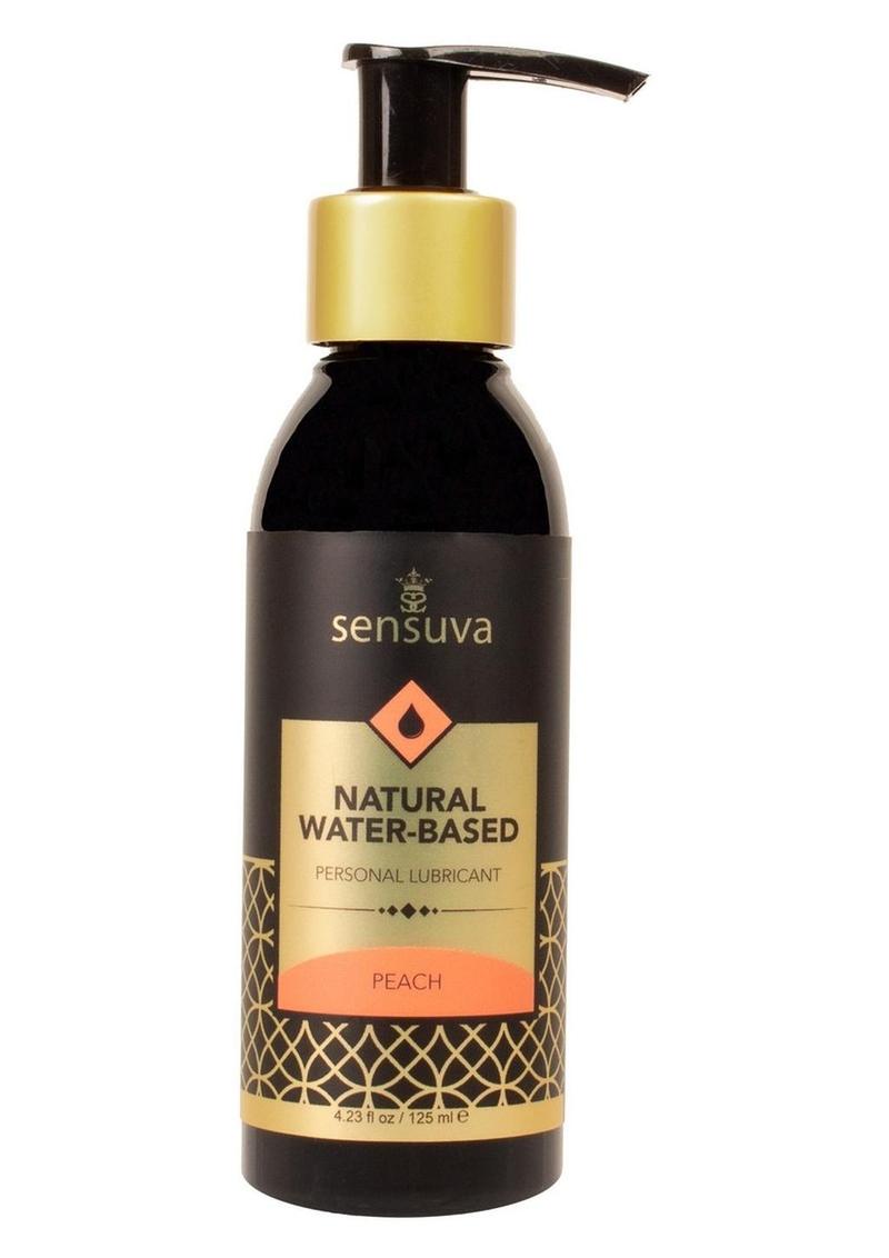 Sensuva Natural Water Based Peach Flavored Personal Lubricant