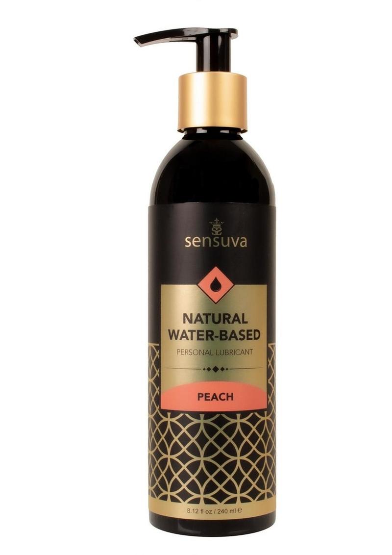 Sensuva Natural Water Based Peach Flavored Personal Lubricant