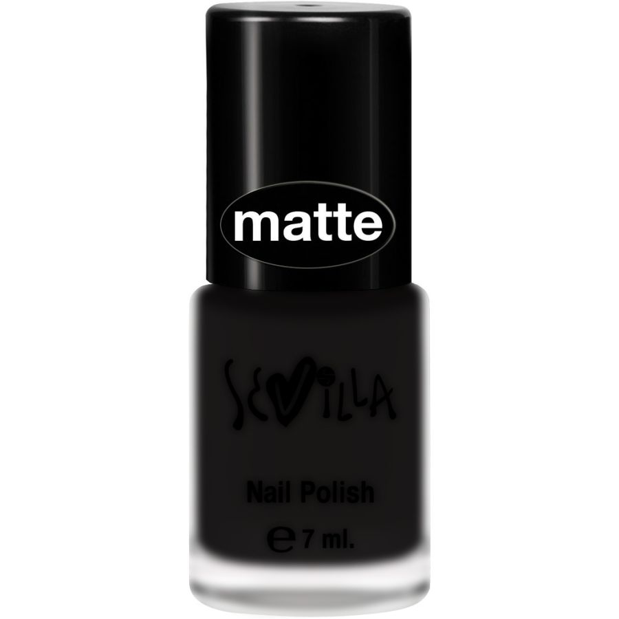 Sevilla Matte Black Nail Polish 200 for Bold Nails
