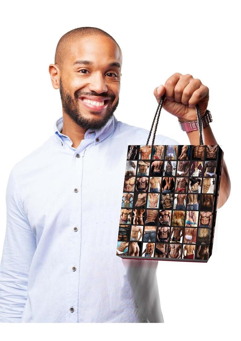 Sexy Guys Gift Bag Fun Playful Design for Adult Parties