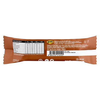 Life In Carob &amp; Hazelnut Fruit Bar Healthy Snack 35g