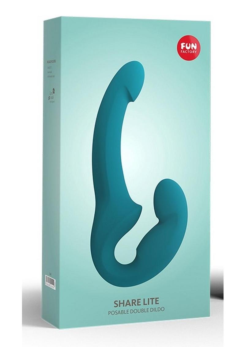 Fun Factory Share Lite Strapless Double Dildo in Deep Sea Blue