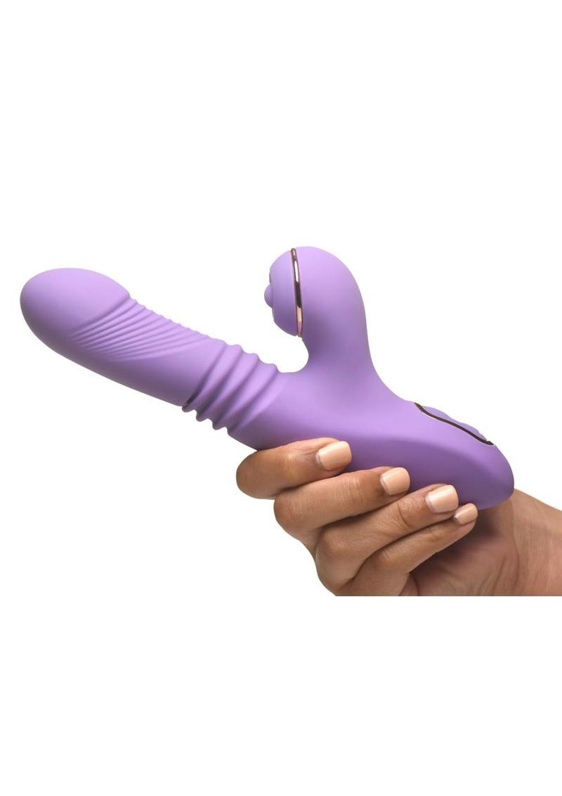 Shegasm Pro Thrust Max Silicone Thrusting &amp; Pulsing Rabbit