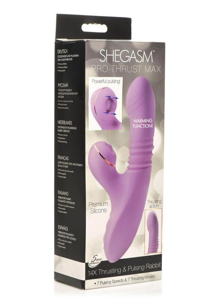 Shegasm Pro Thrust Max Silicone Thrusting &amp; Pulsing Rabbit