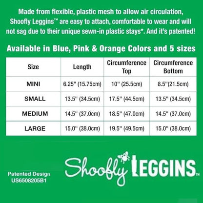 Shoofly Leggins Fine Mesh Fly Boots for Horses, 4 Pack