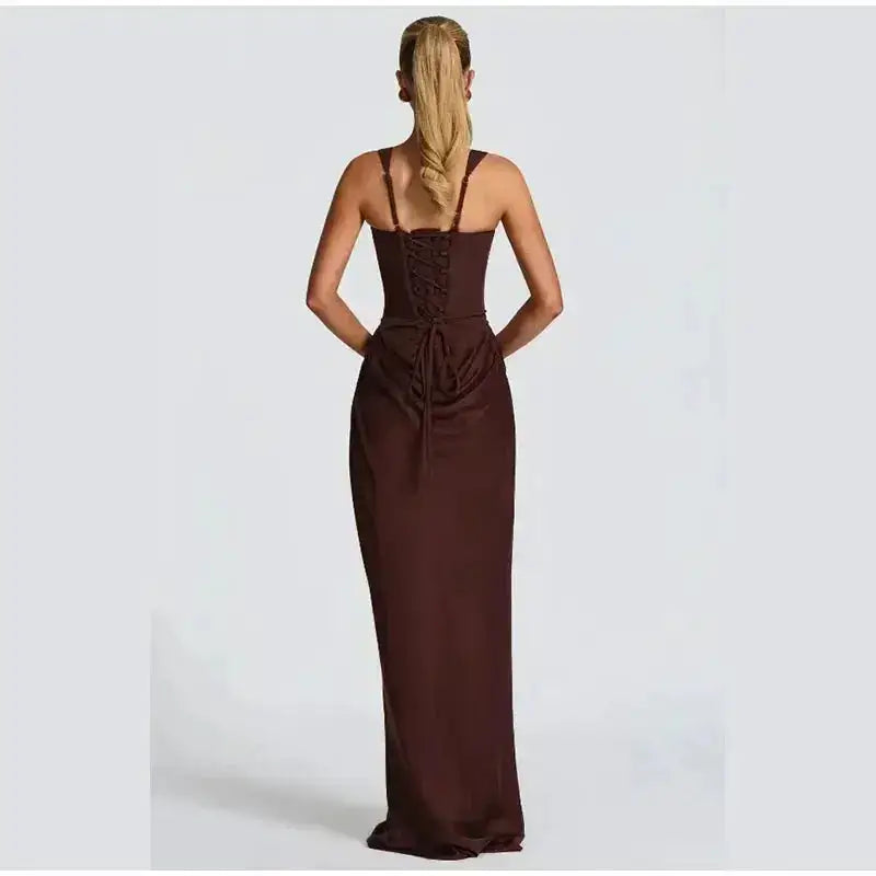 2026 New Sexy Women Square-neck Halter Mini Dress Pleated Sleeveless Backless High Waist Bodycon Dresses Summer Lady Party Robes by Dropshipman