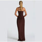 2026 New Sexy Women Square-neck Halter Mini Dress Pleated Sleeveless Backless High Waist Bodycon Dresses Summer Lady Party Robes SHOPEZRA L.L.C.
