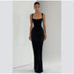 2026 New Sexy Women Square-neck Halter Mini Dress Pleated Sleeveless Backless High Waist Bodycon Dresses Summer Lady Party Robes SHOPEZRA L.L.C.