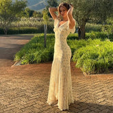 Vintage Print High Neck Midi Dress Belted Waist Bell Sleeve Flared Hem 2026 Summer Spring Chic Women Elegant Wedding Guest Gown SHOPEZRA L.L.C.