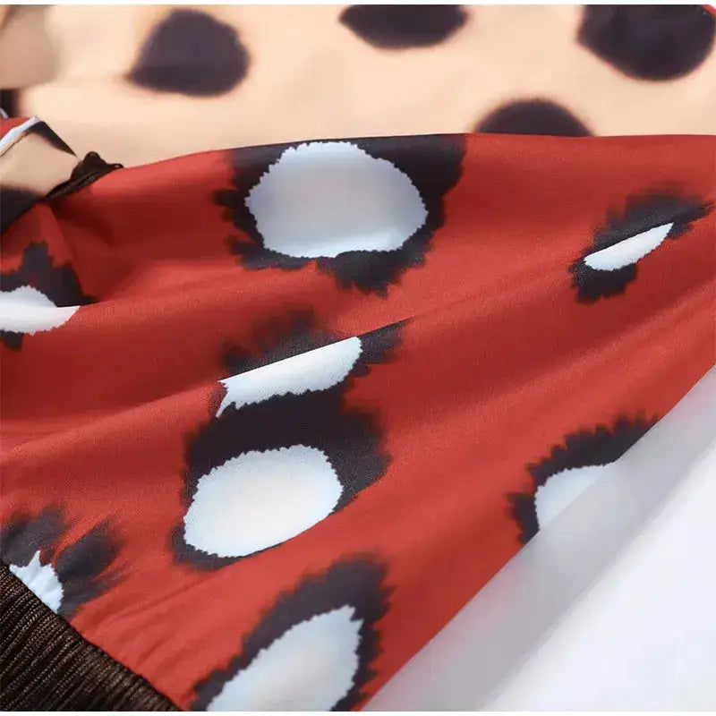 Fashion Leopard Fringed Patchwork Women&