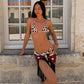 Fashion Leopard Fringed Patchwork Women&