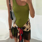 Fashion Leopard Fringed Patchwork Women&